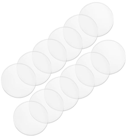 FUTUREORYY Tampons Anti-entretoise pour Table et Plan de Travail en Verre Antidérapants Lot de 12 Transparents en Plastique PP Support Poids et Protection