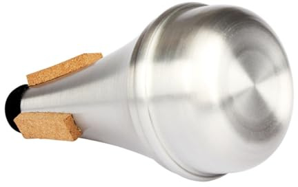 TOYZFRIENDY Gerader Trompetendämpfer aus Aluminiumlegierung Jazz Cup Dämpfer für Übungsanfänger Langlebiger Blasinstrumenten Dämpfer mit Präziser Intonation Geeignet für Trompete