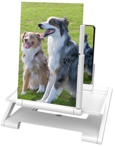 Handy-Bildschirmlupe – 20,3 cm Smartphone-Vergrößerung, höhenverstellbarer mobiler Bildschirmverstärker mit faltbarem Ständer, für Damen, Herren, Kinder, Film, Video