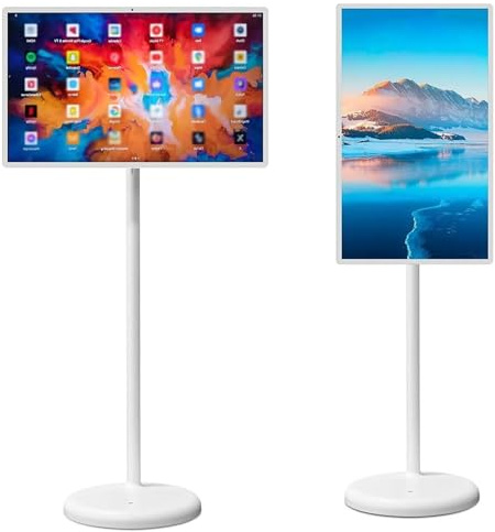 Téléviseur Intelligent Portable 32 Pouces Écran Tactile Rotatif à 360° Écran Intelligent Mobile Full HD 1080p Tablette Android avec télécommande(32in)