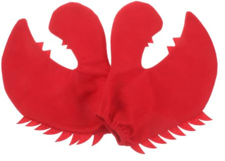 JOINPAYA Lobster Claw Prop Claw Gloves Red Cloth Novelty for Adults, Movie Costume Props, Seafood Costume Accessory Party