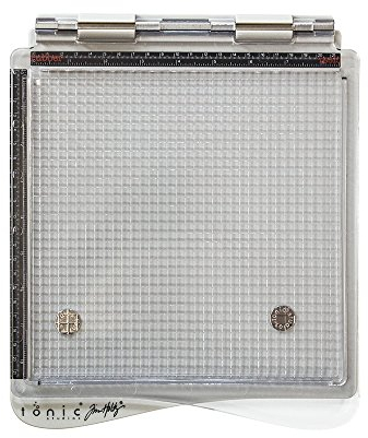 Tonic Studios Tim Holtz Stamping Platform, Plastik, Grau, Large, 3