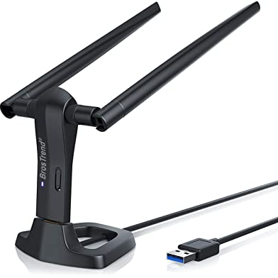 BrosTrend Linux WiFi Adapter for Ubuntu, Mint, Debian, Lubuntu, Xubuntu, MATE, LMDE, Zorin, Raspberry Pi 2+, Windows 11, Linux WiFi dongle 1200Mbps, 5GHz / 2.4GHz, 2 X 5dBi External Antennas, USB3.0
