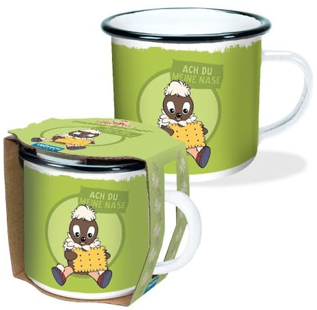 Trötsch Unser Sandmännchen Emaille-Becher Ach du meine Nase: Emaille-Becher Pitti