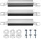 Prmape 3er-Pack Gasgrill Ersatzteile Crossover Brenner Universal Verstellbar Ersatz Ersatzteile für Centro,Charbroil und Andere, Crossover Rohr,Übertrag Srohr, BBQ Edelstahl Flammenbrücke
