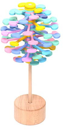 Tixiyu Holzstab Stressabbau Spielzeug Rotierender Lollipop Kreatives Kunst Spielzeug Kinder Helicone Stick Artefact