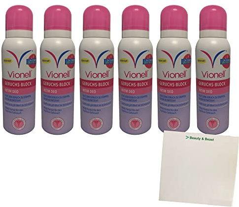 Vionell Intim Mild-Deo 6er Pack (6x125ml Flasche) + usy Block