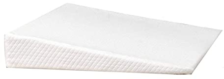 ComfyWise Orthopaedic Bed Wedge Foam Back Support Bed Wedge Pillow & Acid GERD, Reduce Neck Back Pain Snoring Breathing Washable Quilted Zip Cover (X LARGE REFULX PILLOW 70 x 60 x 15 CM), White