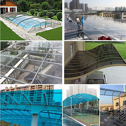 Acrylglas Platten Acrylplatten Klar Acrylglasplatte Mit Schutzfolie, 1 2 3 Mm Dick Biegbar Kunststoff-Glasplatten-Paneele, Mehrere Größen Verfügbar, Für Veranda Terrasse Dach ( Color : 1x4m/3.3x13.1ft