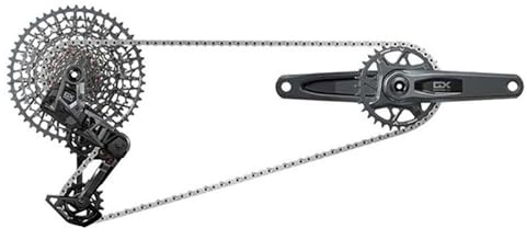 SRAM GX T-Type Eagle Getriebegruppe - 32T Kettenblatt, AXS POD Controller, 10-52t Kassette, Schaltwerk, Kette