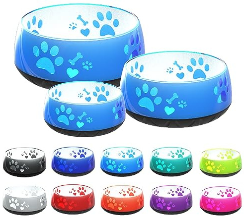elropet Hundenapf kleine Hunde/Hundenapf große Hunde/Futternapf Hund/Trinknapf Hund/S/M/L rutschfest (S 330ml (kleine Hunde), Hellblau)