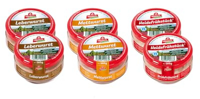 6x Müller’s Original Probierset 1: 2 x Heidefrühstück + 2 x Mettwurst + 2 x Leberwurst