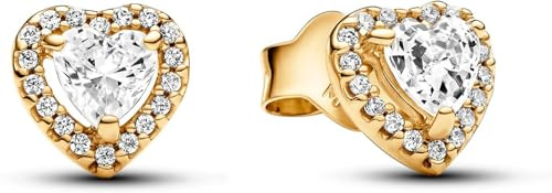 Pandora Funkelndes Erhabenes Herz Ohrringe 268427C01 Pendientes