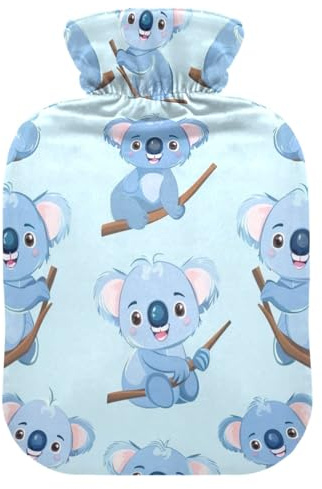 Süße Koala Wärmflasche und Bezug, weich, warm, für Winter, Bett, Hand, Hals und Schultern, 2 l