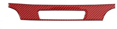 Zentralsteuerung Schalttafel Trim Cover Für Pilot 2015 2016 2017-2022 Weiche Carbon Faser Auto Center Konsole Klimaanlage Sitz Heizung Schalter Panel Rahmen Abdeckung Trim (Color : Style A-Red)