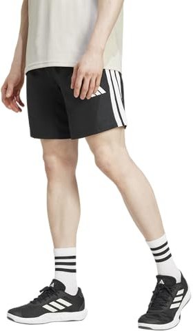 adidas Men's Train Essentials Training 3-Stripes Woven Shorts, Black, XXL