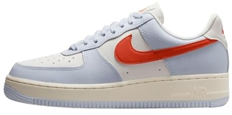 Nike HV0843-085 Wmns Air Force 1 '07 Donna, Football Grey/Vintage Coral-Pale Ivory EU 37.5