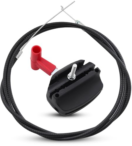 Mtanlo Câble D'accélérateur De Tondeuse à Gazon,Cable Tondeuse, Câble D'accélérateur, Kit de Poignée pour Tondeuse à Gazon électrique à Essence,Câble D'accélérateur Universel pour Tondeuse à Gazon