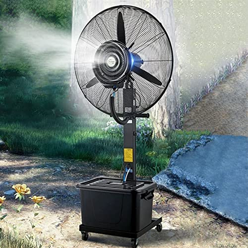 WANGXLGD Ventilador nebulizador de Exterior, Ventilador pulverizador Industrial, Ventilador de Suelo Comercial de Exterior para Restaurante con depósito de 11 galones (81cm/31.9in)