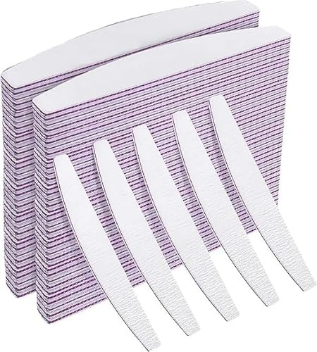50 Stück Nagelfeilen Für Gelnägel, Nagelpfeile, Nagelfeile 100/180, Professionelle Nail File für Damen Nägel Friseursalon DIY Nail Art Haustiere Nagelstudios Zuhause und Salon verwendbar