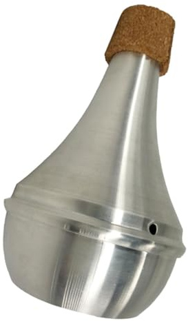 ANDRESLAD Aluminiumlegierung Trompeten dämpfer mit Korkstreifen Leiser Übungsdämpfer für Trompete und Horn Geräuschreduzierender Leichter für Brass instrumente Einfache Montage