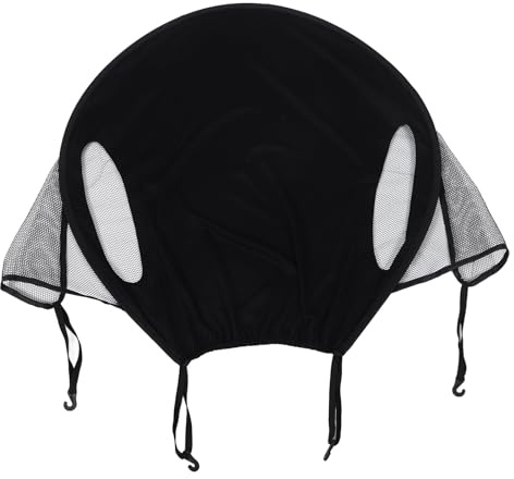 Pare-soleil de Poussette Bébé, Capote Noire en Tissu
