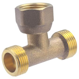 Té Laiton Mâle Femelle Mâle Ecrou Tournant à Visser 12x17 (3/8) NOYON & THIEBAULT