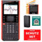 TI-Nspire CX II-T CAS Grafikrechner + Schutztasche schwarzes Nappaleder + Garantieverlängerung +ScreenProtect Displayschutzfolie UltraClear