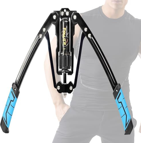 XJYMCOM Chest Exerciser for Men, 10-200kg Hydraulic Power Exerciser Blue