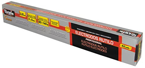 Cevik PRO - Elettrodi Saldatura 3,25 mm - Confezione da 50 Pezzi - Saldatura MMA - AWS E6013 - Rutile Accessori Elettrodo Saldatura - Arco Stabile - Innesco Facile - Saldatori Domestici/Professionali