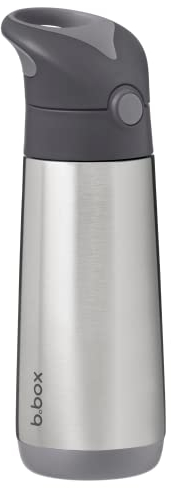 b.box Insulated Drink & Water Bottle | Insulated Double Wall Stainless Steel | Keeps Drinks Cold up to 15hrs, Warm up to 8hrs | 500ml/16.9
