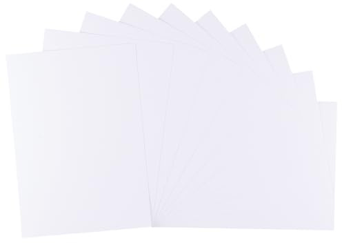 Vaessen Creative Florence Selbstklebend Cardstock - A4 Bastelpapier - A4 - Weiß - 10 Stück - Bedruckbares Papier - zum Basteln und Hobbyprojekte