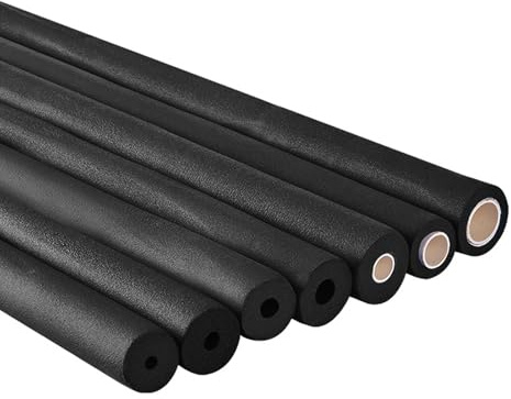 2.0M Schaumstoff-Rohrisolierung Isolierung Heizungsrohre ID 6mm 10mm 13.0mm 16mm für Kupferrohre Fabrikrohre Im Freien Griffgriffe Selbstdichtender Rohrisolierschaumschlauch(Schwarz,10mm x 15mm x 2.0m