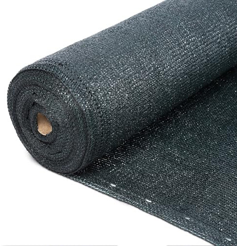 F & R Sichtschutz Garten Zaunblende I Sichtschutz Zaun I Schattiernetz Antrazit PE 1m x 50m 150g/m² I Sichtschutzmatte Für Zaun Gartenzaun Gartensichtschutz UV-Stabil Wetterfest