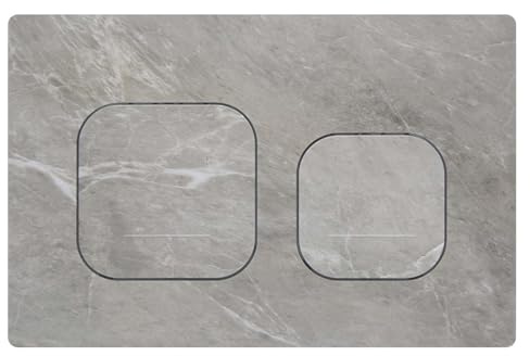 Mendorio Placa de Descarga WC Compatible con Geberit Duofix Sigma, Delta y Basic, Kit de Recambio con Varillas de Accionamiento y Marco de Montaje para UP300 & UP320, 245 x 164 mm(Gris-Y6-B)