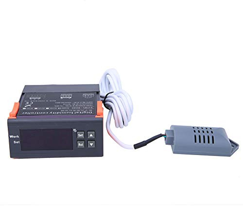 Digital Humidity Controller WH8040 for Humidifier and Dehumidifier - Air Humidity Sensor with Temperature Probe, 1%-99% RH High Accuracy AC