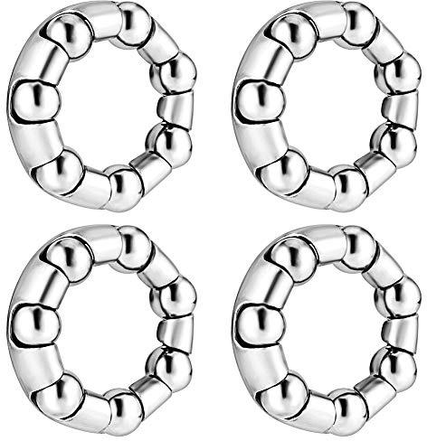 Jaceyon Bike Ball Bearing Bicycle Bearings for Front and Rear Hub Wheel 5/21 x 7 Balls Repair Accessories Pack of 4 Ball Bearing Retainer Cages for Bicycle