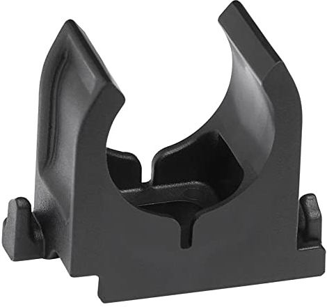 Clip per tubi, 20 mm, nero, set da 30 pezzi