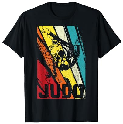 Vintage Judo Judoka Camiseta, Hombre, Negro, L