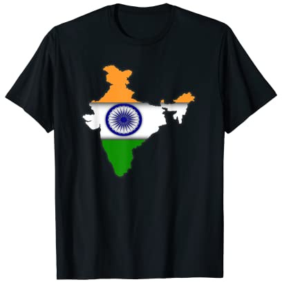 India National Flag Colours Country Indian Asian Continent T-Shirt
