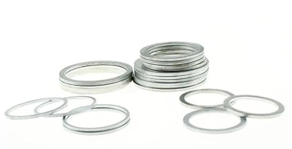 SEIDER 10 pièces 20mm-50mm Lame de scie Circulaire Anneaux de réduction Bague de Conversion Disque de Coupe Joint d'ouverture Trou intérieur Anneaux adaptateurs(32mm-01,22mm)