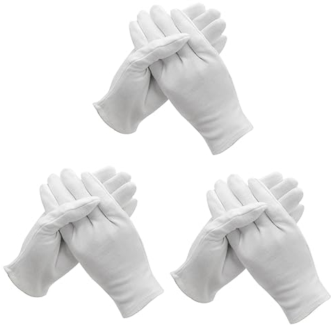 Uonlytech 36paare Baumwollhandschuhe Für Arbeiten Im Freien Pack Mitteldicke Weiße Sicherheits Und Arbeitshandschuhe Für Gartenarbeit Reinigung Und Industrielle Anwendungen s