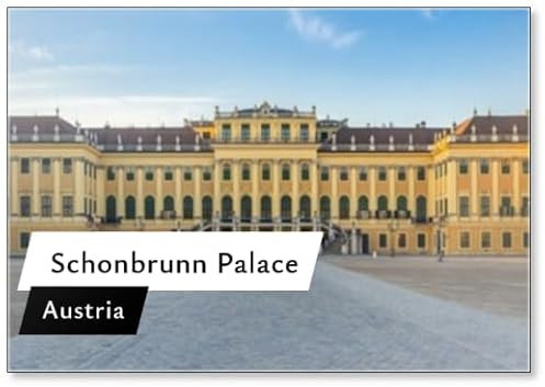 Kühlschrankmagnet Schonbrunn Palast Panorama in Wien Österreich