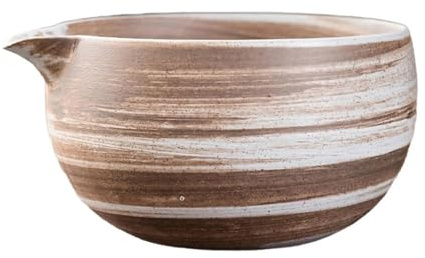 Easnea Porcelain Matcha Bowl Matcha Mixing Bowl Handmade Green Tea Cup, Ceramic Bowl, Tea Bowls for Matcha, Matcha Mixing Bowl for Whisking Matcha (Style C)