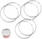 KLEHOPE Porte Cravate, 6 Pièces 143 x 4,0 mm Écharpe Placard Crochet Anneau, Rond Cintre Foulard, Argent Porte Foulard, Rangement Cravate, pour Ceinture, Écharpe, Cravate