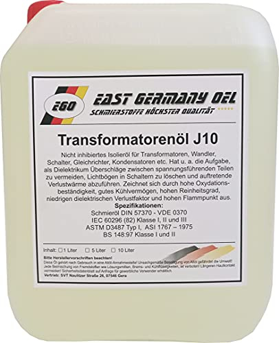 East Germany OIL Transformatorenöl, 5 Liter, Isolieröl für Transformatoren, Wandler, Schalter, Gleichrichter, Kondensatoren, 4.4 kg