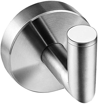 Ambrosya® | Exclusivo toallero de acero inoxidable | Cuarto de baño Paño de cocina Sostenedor del gancho de la toalla Gancho Ganchos de la capa del estante (Acero inoxidable (Cepillado))