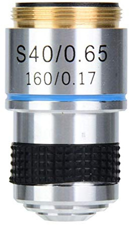 40X 185 160/0.17 Biologisches Mikroskop Achromatische Objektive