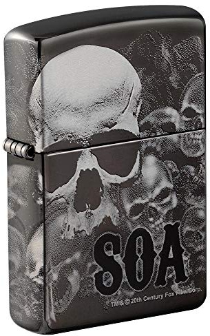 ZIPPO – Sons of Anarchy - Black Ice - 360° Grad Photo Image - Sturmfeuerzeug, nachfüllbar, in hochwertiger Geschenkbox