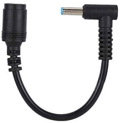 ciciglow Línea de Conversión para Adaptador de Corriente HP Ultrabook, 7,4 X 5,0 Hembra a 4,5 X 3,0 Macho Curva con Cable Convertidor de Alimentación de Clavija